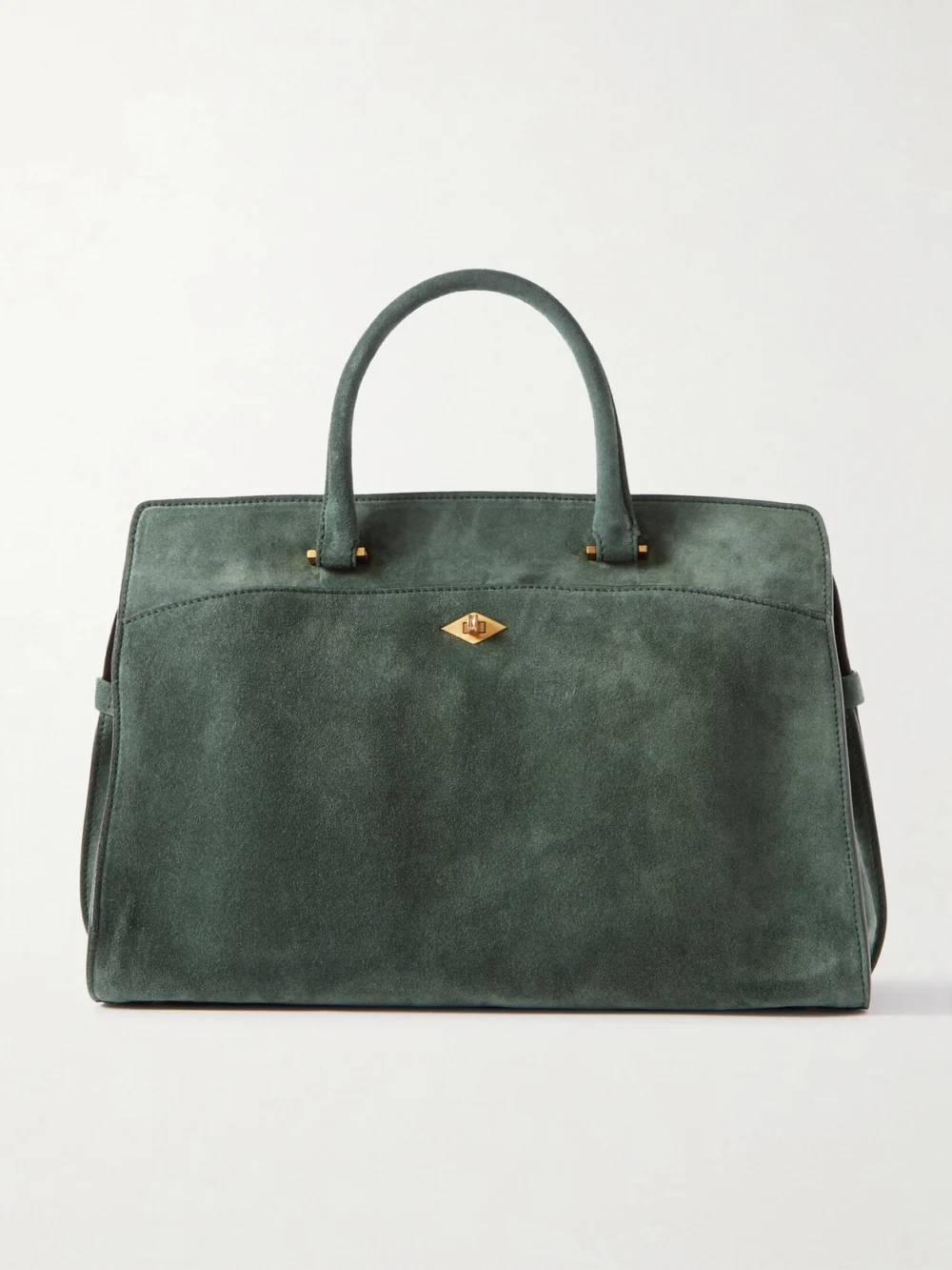 Métier Private Eye Medium Suede Tote in green