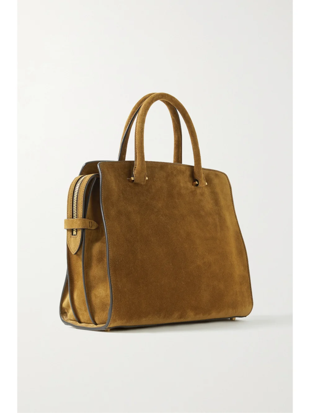 Back view of the Métier Private Eye Slim Suede Tote