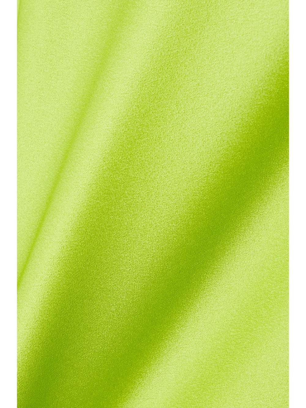 Close-up detail of the Michael Kors Collection Asymmetric Fringed Satin Skirt