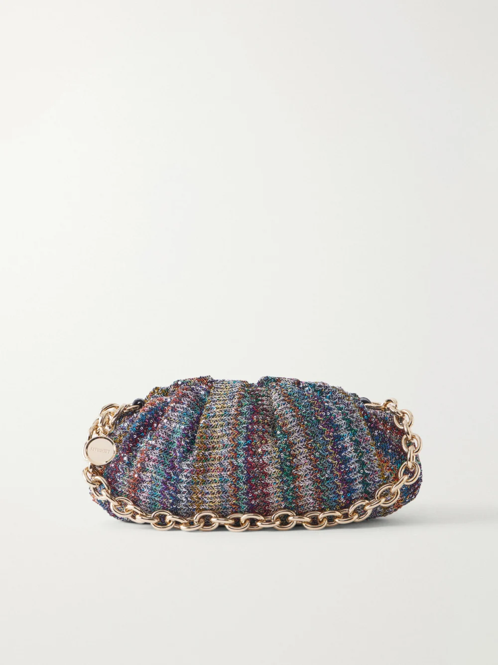 Missoni Caperdoni Sequined Striped Crochet-knit Shoulder Bag in multi
