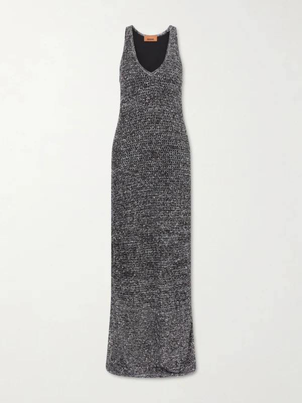 Missoni Embellished Mesh Maxi Dress