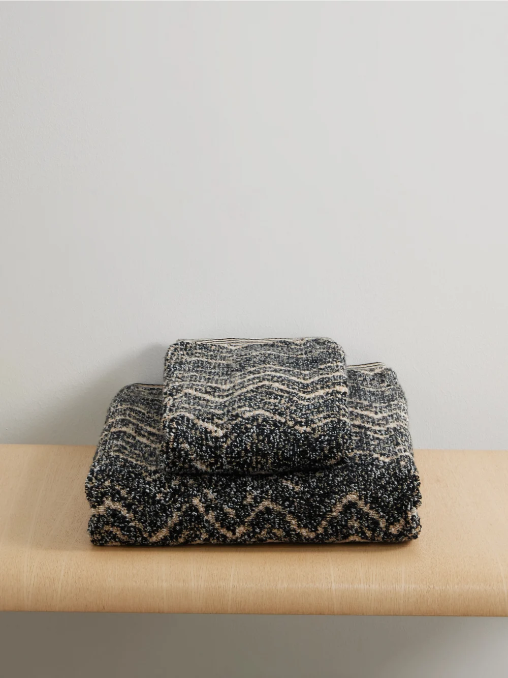 Missoni Home Azul Set of Two Striped Cotton-terry Towels in brown