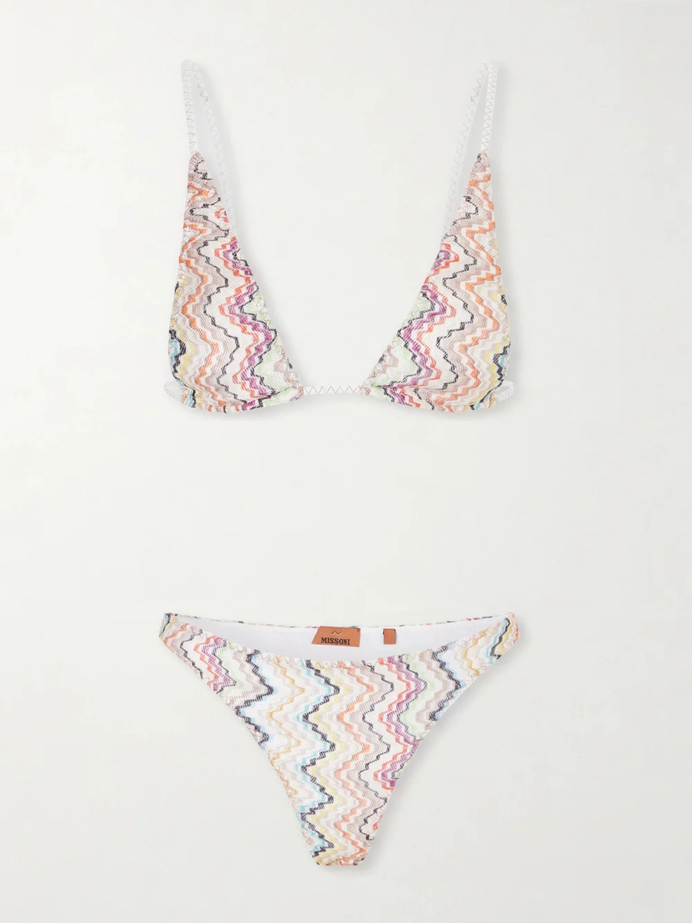 Missoni Mare Striped Metallic Triangle Bikini in multi