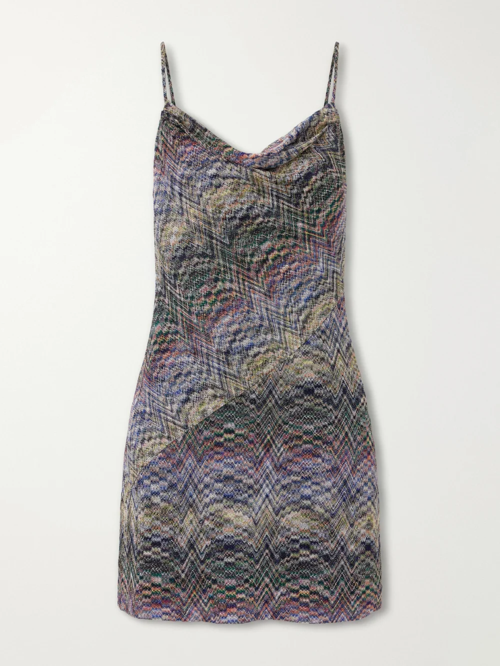 Missoni Metallic Crochet-knit Mini Dress in multi