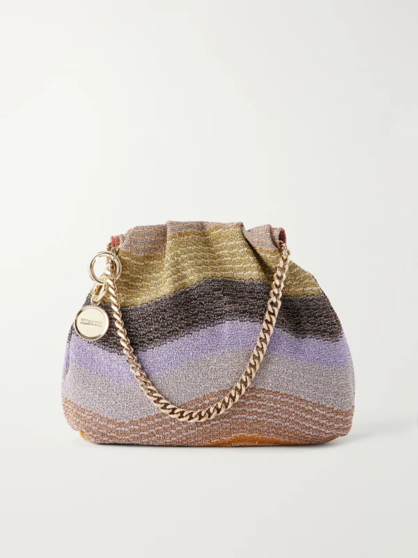Missoni Raschel Striped Crochet-knit Shoulder Bag