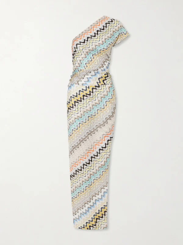 Missoni Striped Crochet-knit Maxi Dress