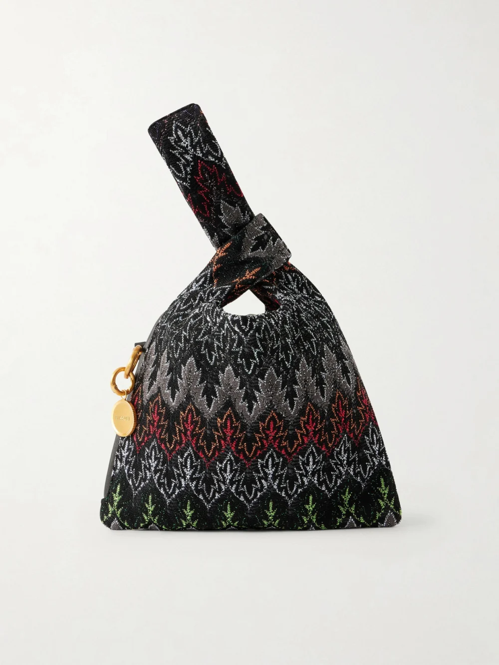 Missoni Striped Lurex Shoulder Bag in black