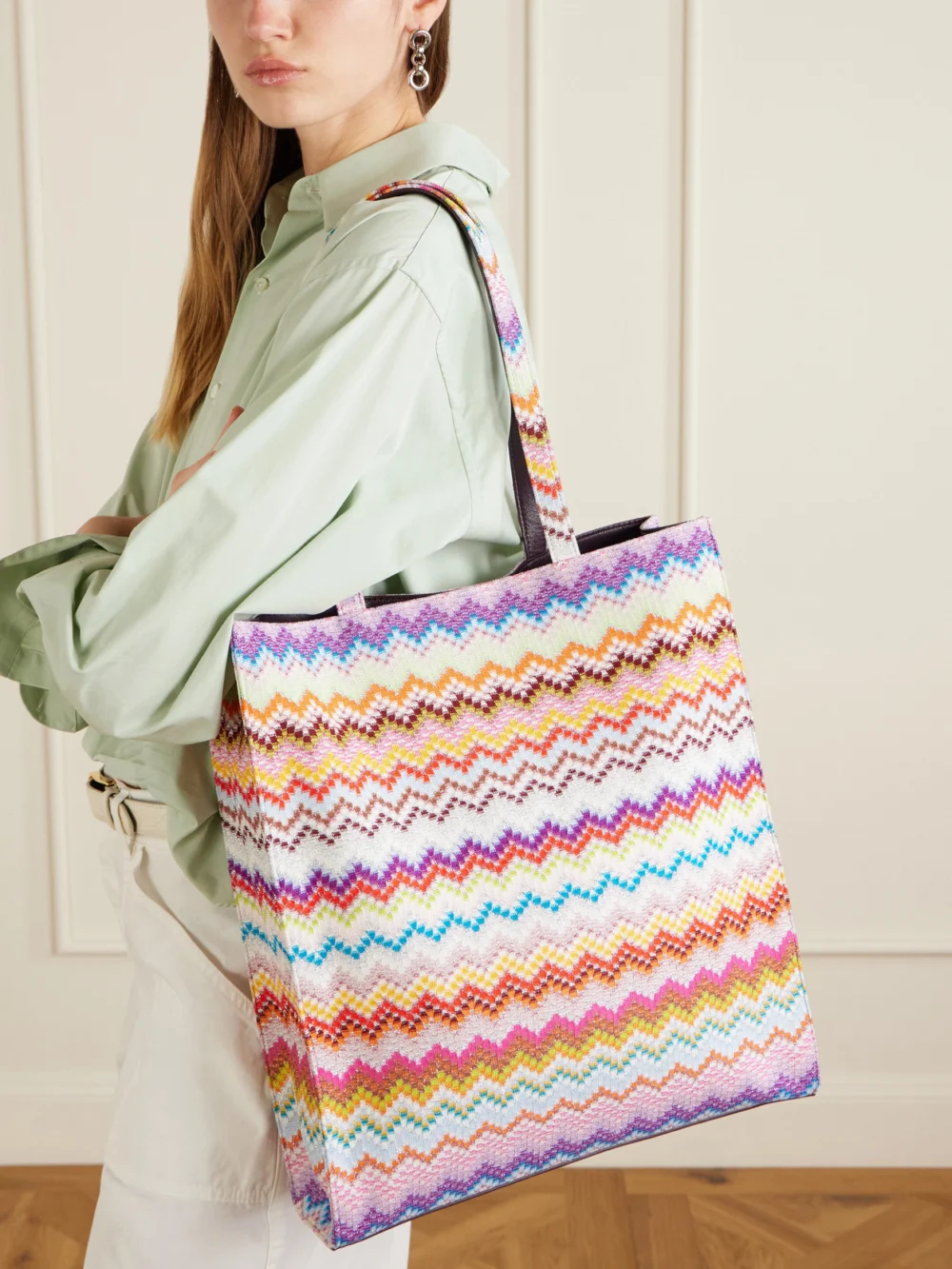 Missoni Striped Lurex Tote, styled view