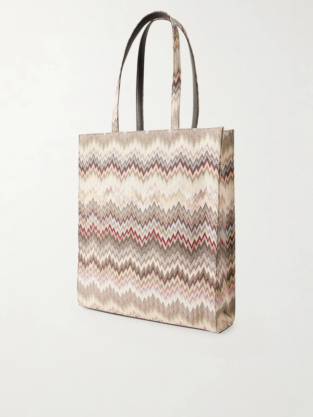 Back view of the Missoni Striped Woven Lurex Tote