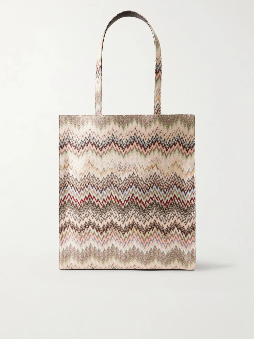 Missoni Striped Woven Lurex Tote in neutral