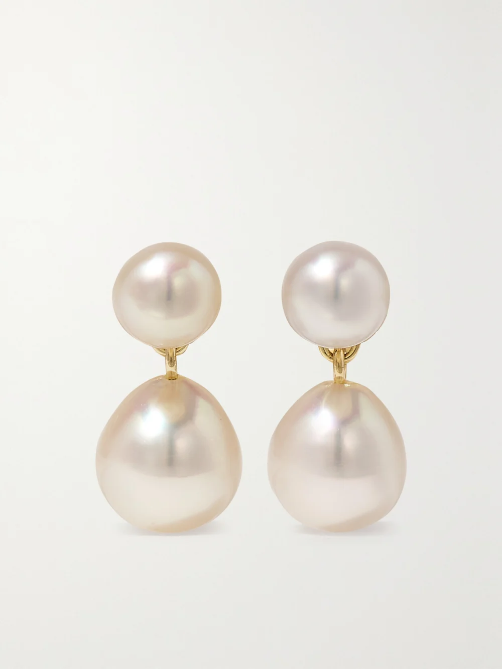 Mizuki 14-karat Gold Pearl Earrings