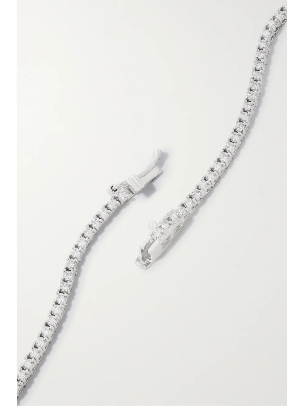 Back view of the Mizuki Eve 18-karat White Gold, Pearl and Diamond Necklace