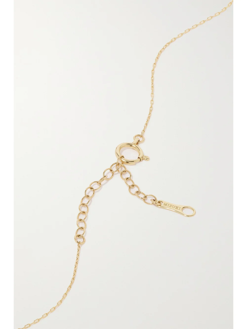 Back view of the Mizuki Sea of Beauty 14-karat Gold, Pearl and Diamond Necklace