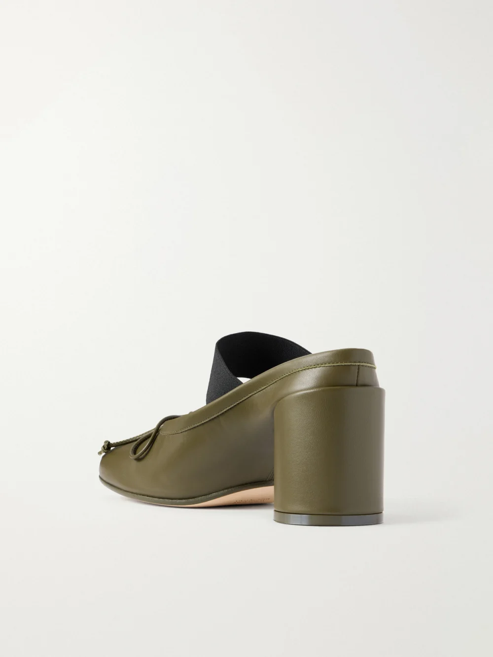 Back view of the MM6 Maison Margiela Bow-embellished Leather Pumps