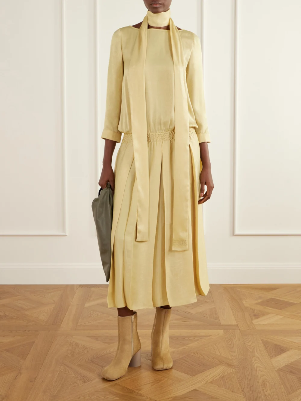 MM6 Maison Margiela Calf Hair Ankle Boots, styled view