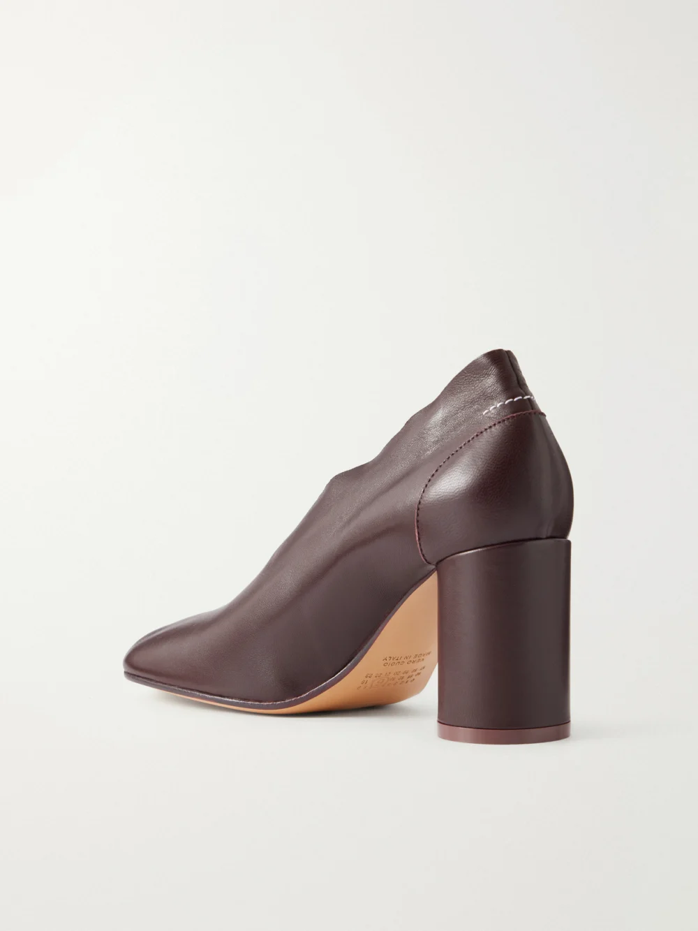 Back view of the MM6 Maison Margiela Court 85 Leather Pumps