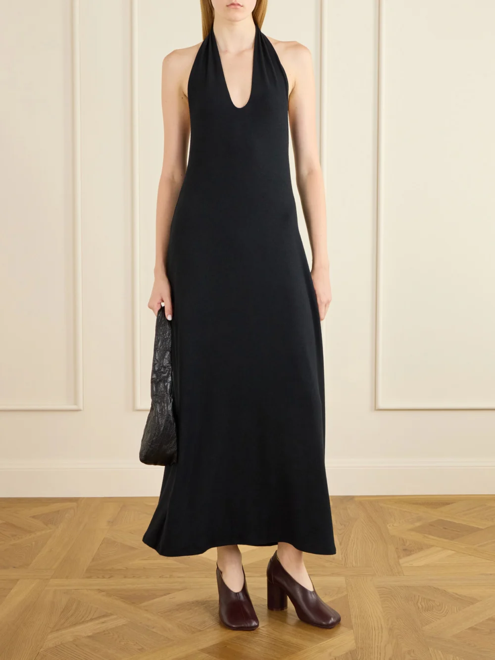 MM6 Maison Margiela Court 85 Leather Pumps, styled view