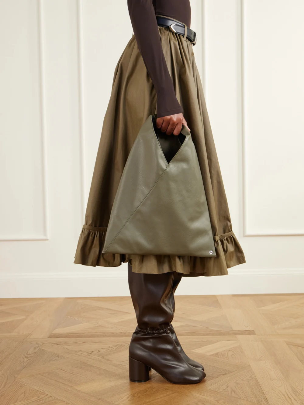 MM6 Maison Margiela Japanese Leather-trimmed Vegan Material Tote, styled view