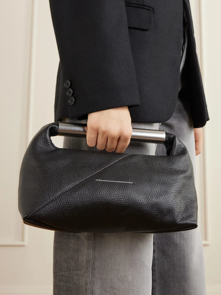 MM6 Maison Margiela Japanese Textured-leather Clutch