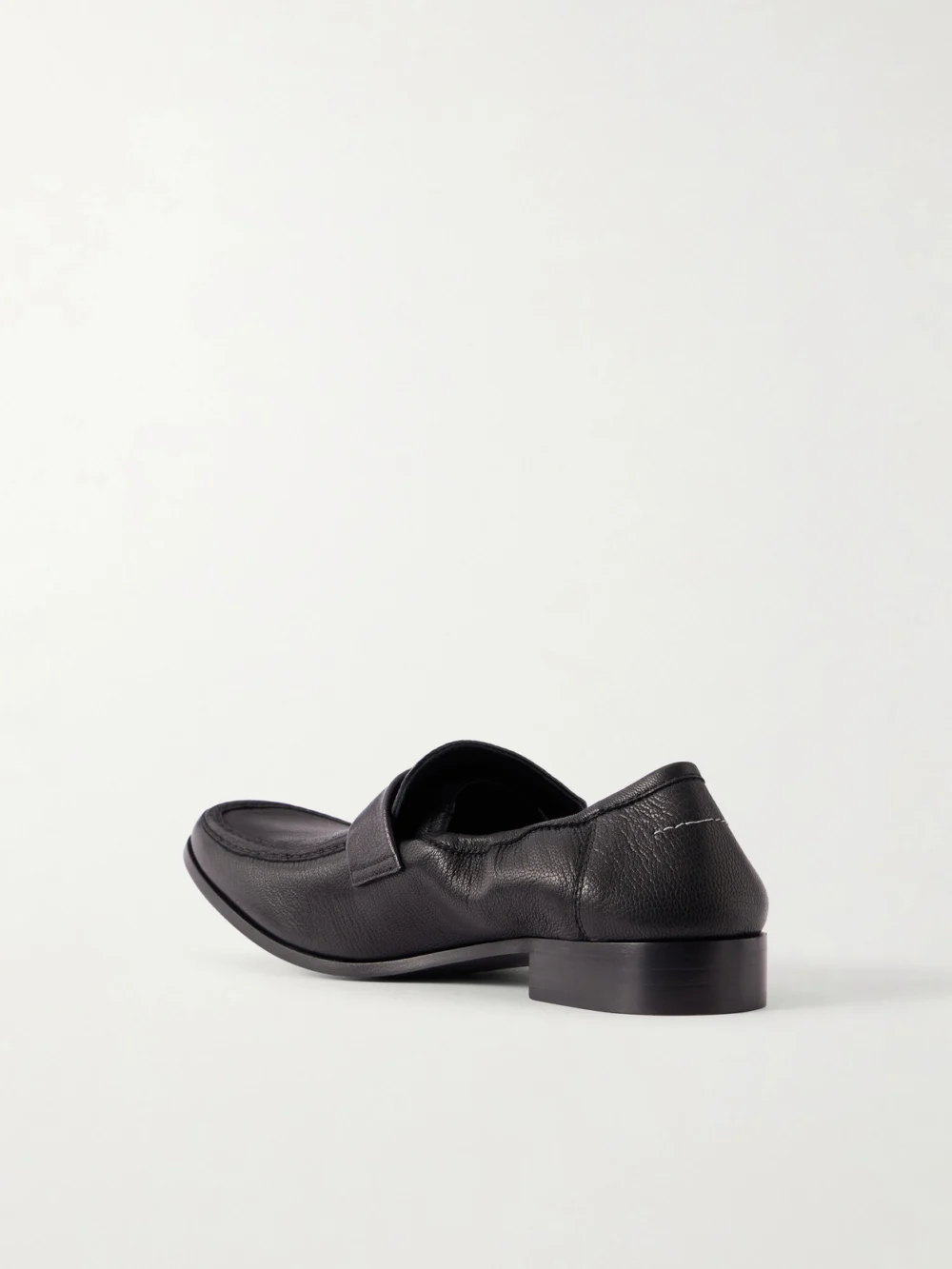 Back view of the MM6 Maison Margiela Leather Penny Loafers
