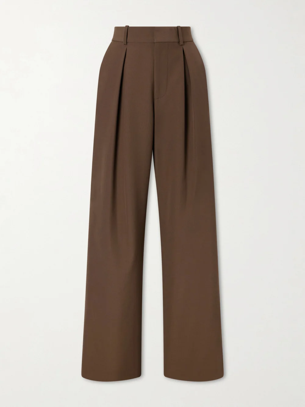 MM6 Maison Margiela Pleated Cady Wide-leg Pants in brown
