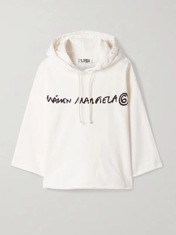 MM6 Maison Margiela Printed Cotton-jersey Hoodie