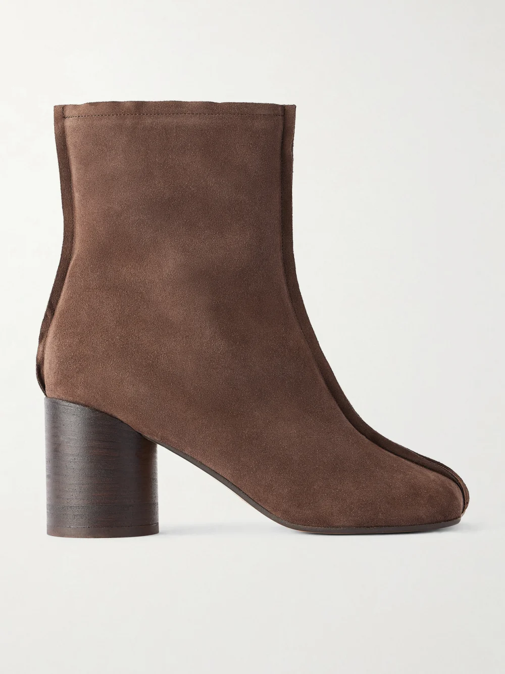 MM6 Maison Margiela Tabi Split-toe Suede Ankle Boots in unknown