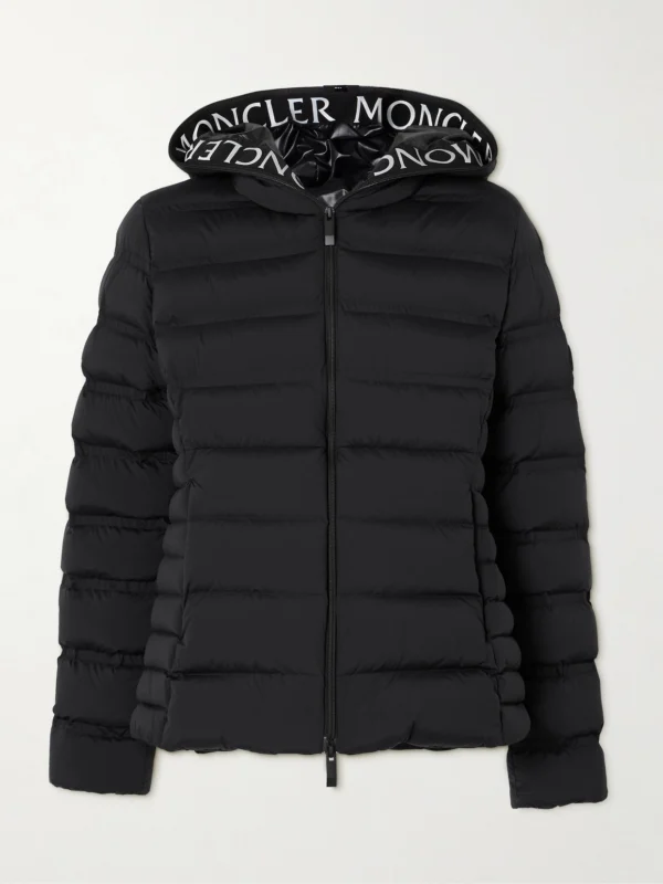Moncler Appliquéd Webbing-trimmed Quilted Shell Down Jacket
