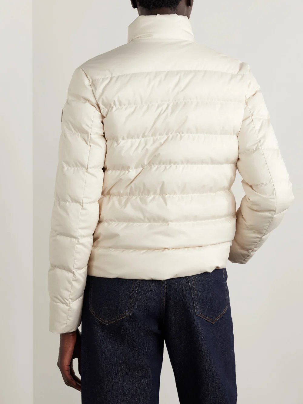 Back view of the Moncler Bessettes Quilted Shell Down Jacket
