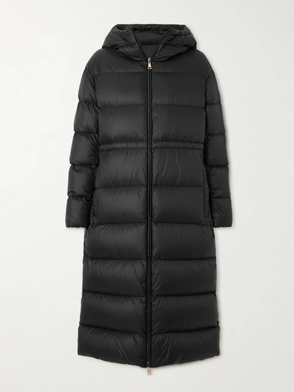 Moncler Boulogne Reversible Hooded Quilted Down Coat in black