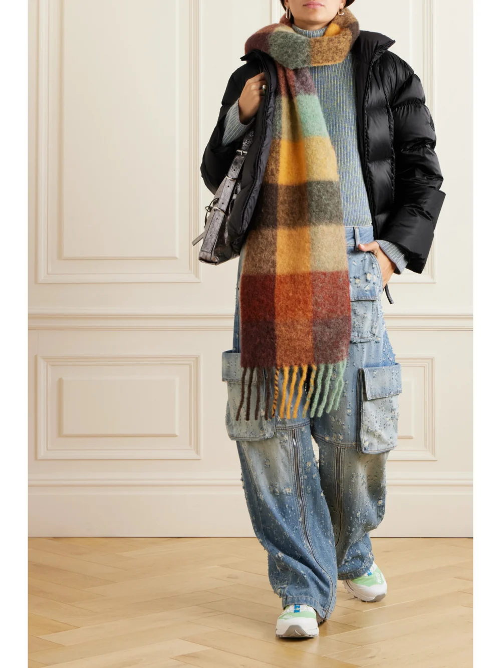 Moncler Byrone Appliquéd Quilted Shell Down Jacket, worn by a model