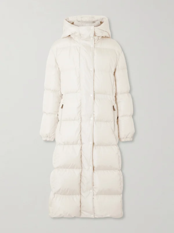 Moncler Chamer Hooded Quilted Shell Down Coat
