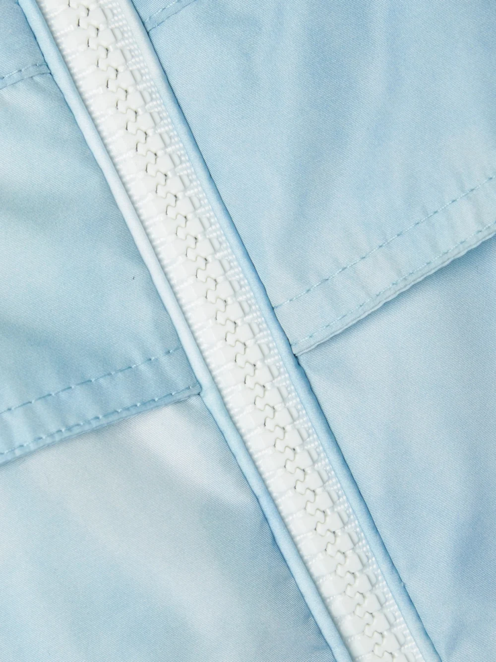 Close-up detail of the Moncler Corseulles Hooded Printed Shell Jacket