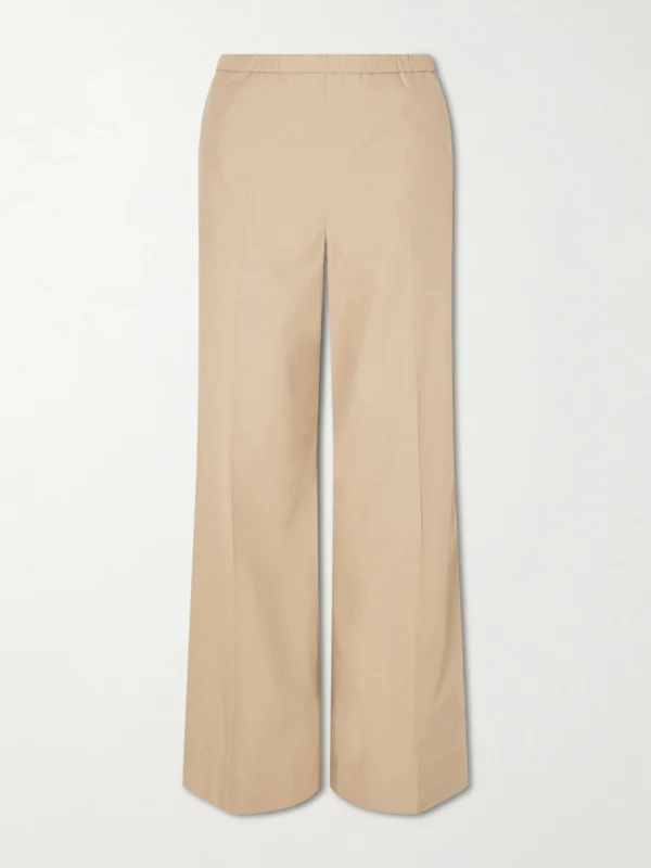 Moncler Cotton-poplin Wide-leg Pants