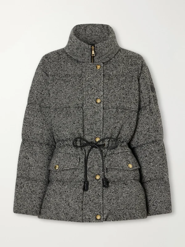 Moncler Diaphanes Wool-blend Quilted Down Jacket
