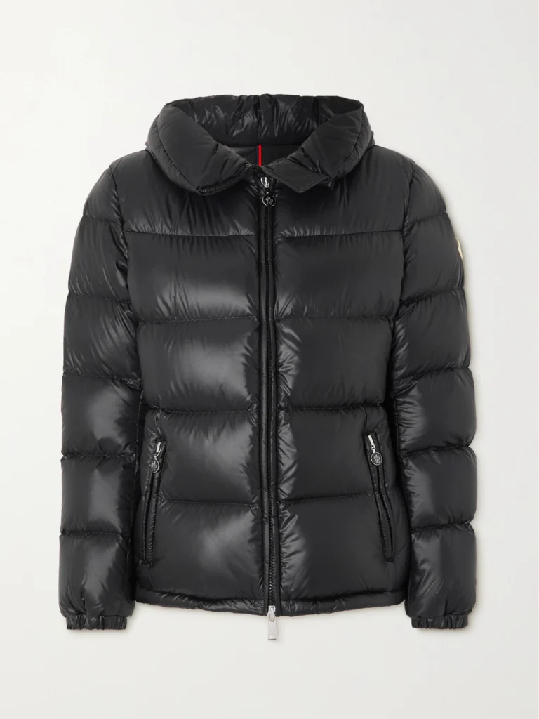 Moncler Douro Hooded Appliquéd Quilted Shell Down Jacket