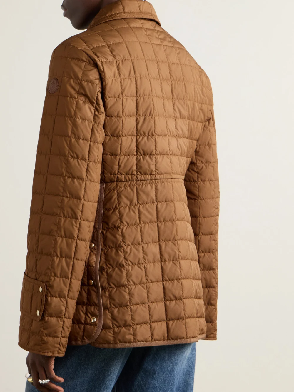 Back view of the Moncler Epinal Quilted Shell Down Jacket