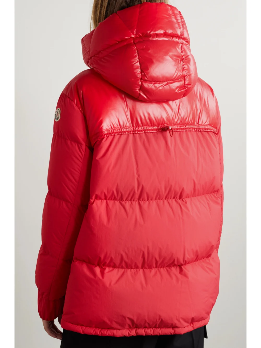 Back view of the Moncler Etival Hooded Quilted Shell Down Jacket
