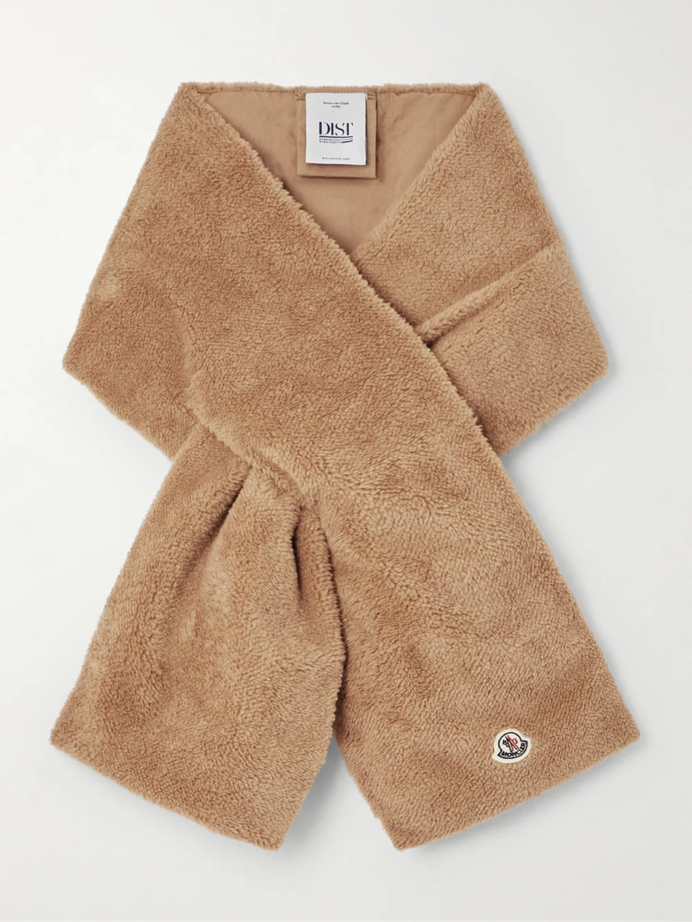 Moncler Fleece Down Scarf in brown