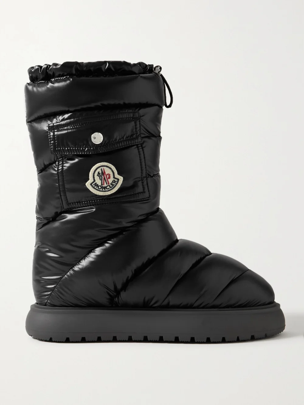 Moncler Gaia Quilted Shell Boots in black