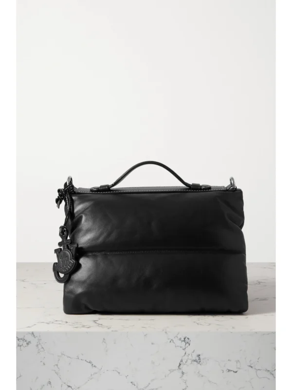 Moncler Genius + 1 Jw Anderson Quilted Padded Shell and Leather Tote