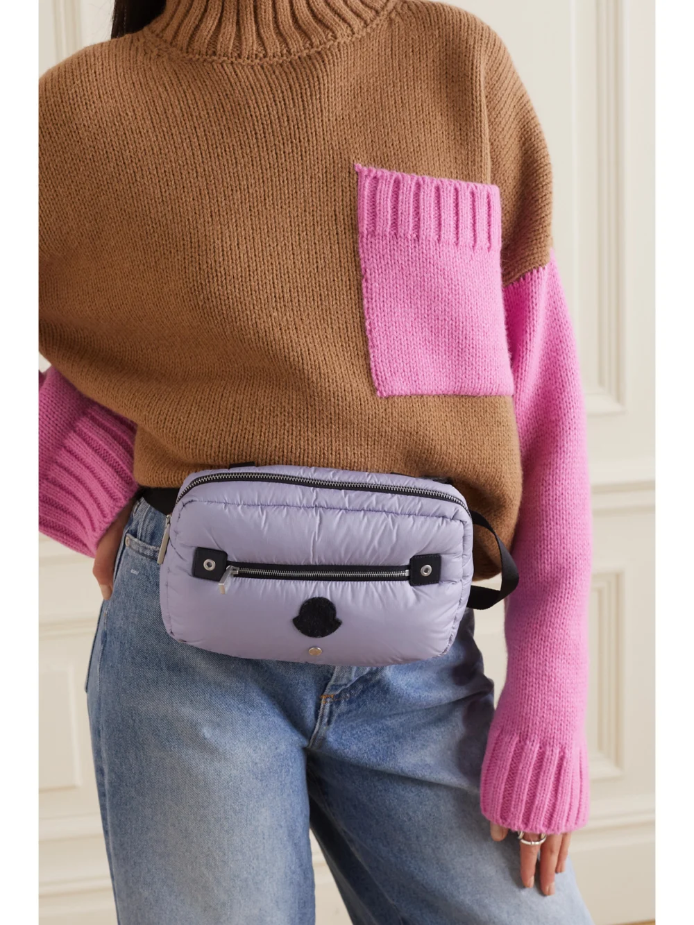 Moncler Genius + 1017 Alyx 9sm Padded Ripstop Down Belt Bag, styled view