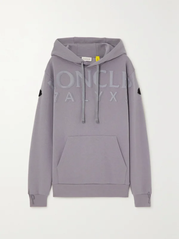 Moncler Genius + 1017 Alyx 9sm Printed Cotton-blend Jersey Hoodie