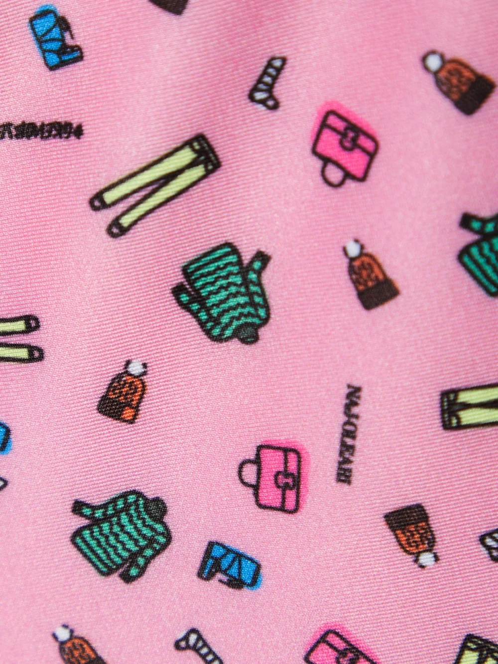 Close-up detail of the Moncler Genius + 3 Moncler Grenoble Printed Stretch-jersey Stirrup Pants