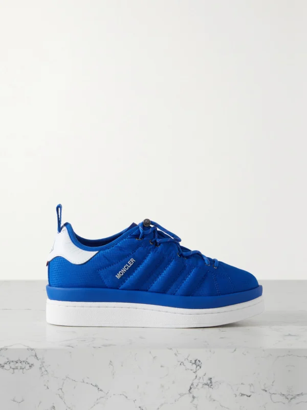 Moncler Genius + Adidas Originals Campus Leather-trimmed Ripstop Sneakers