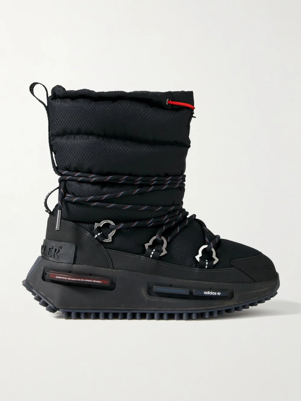 Moncler Genius + Adidas Originals Rubber-trimmed Gore-tex Snow Boots in black