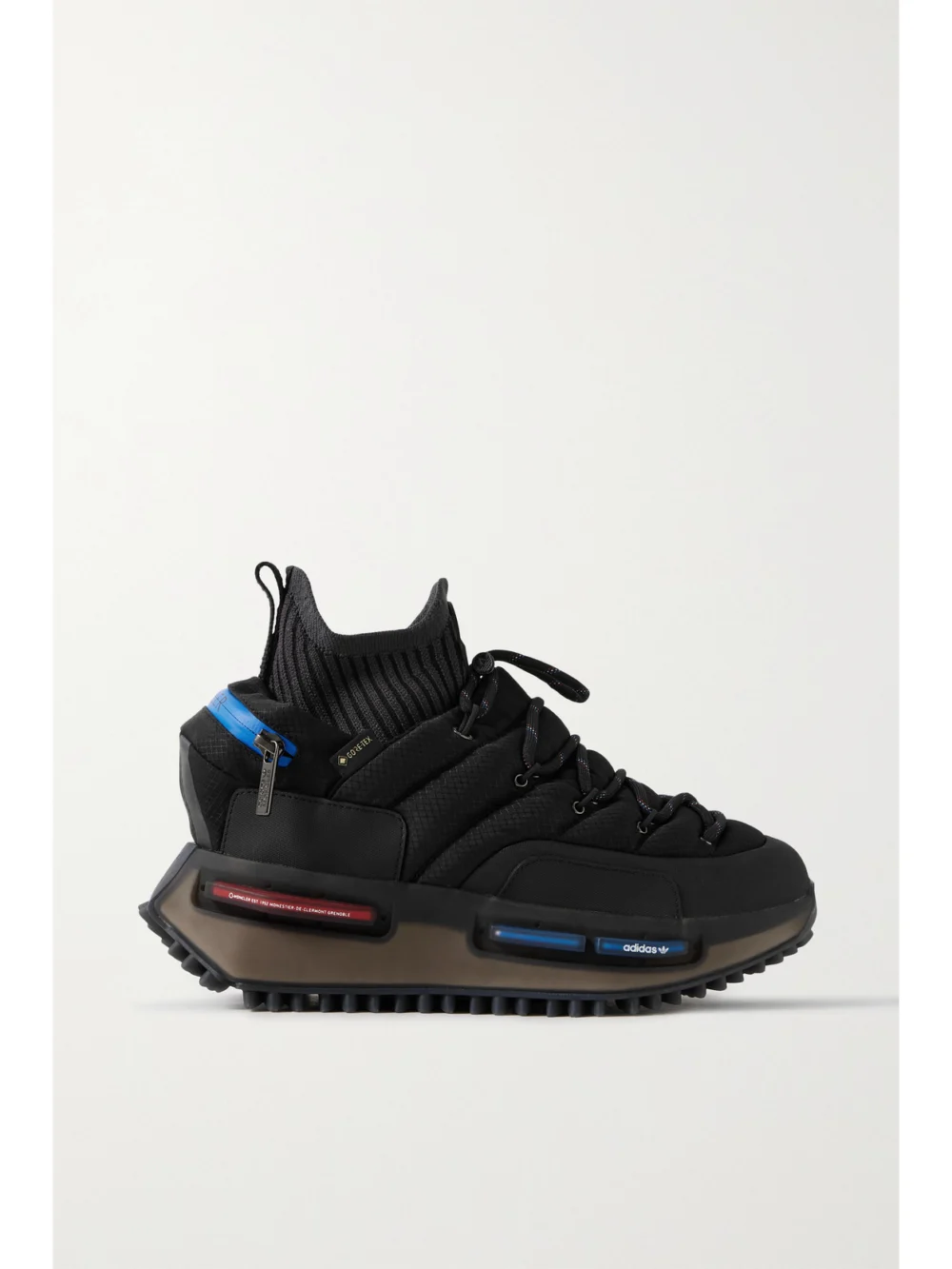 Moncler Genius + Adidas Originals Rubber-trimmed Padded Ripstop Sneakers in black