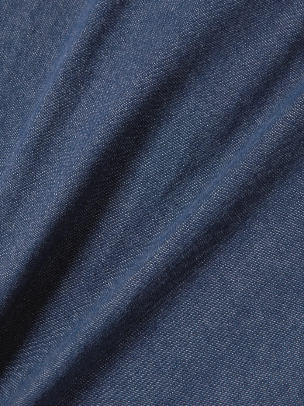 Close-up detail of the Moncler Genius + Jw Anderson Dalby Hooded Faux Leather-trimmed Denim Down Vest