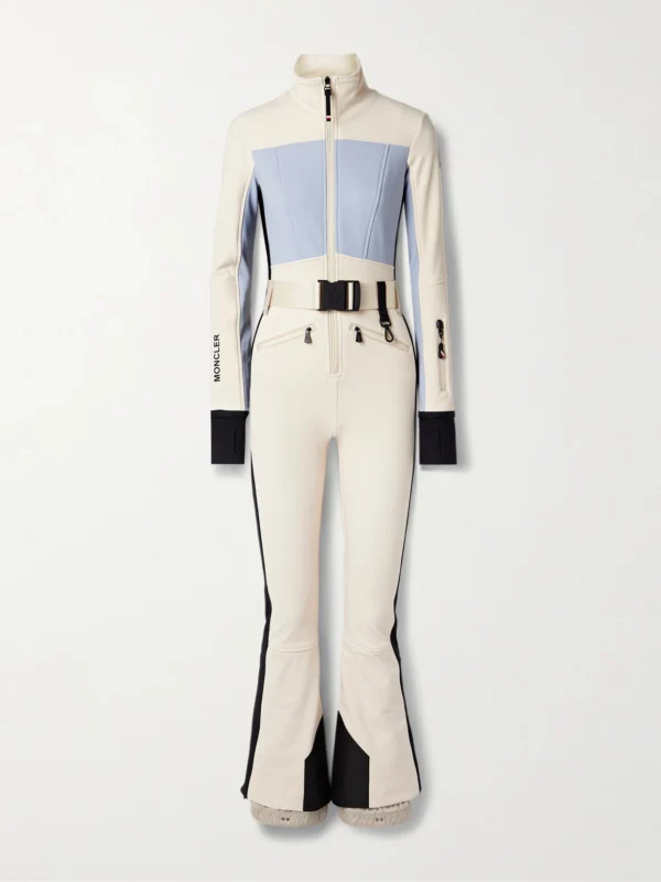 Moncler Grenoble Belted Color-block Ski Suit