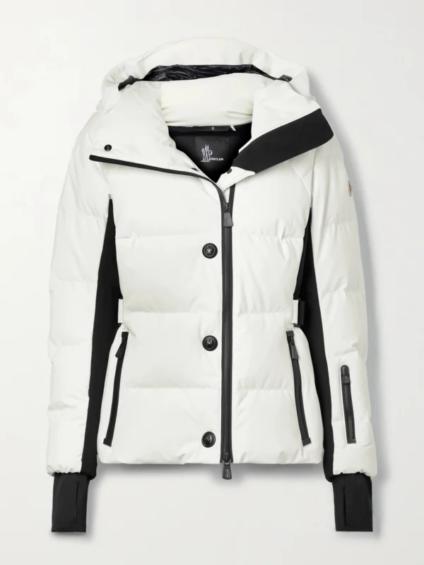 Moncler Grenoble Guyane Hooded Jersey-trimmed Quilted Shell Down Jacket